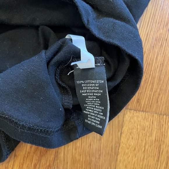 Eternity BC/AD Men Black Drip Embroidered 3D SHARK MOUTH Logo Tshirt Xl Cotton - Picture 10 of 12